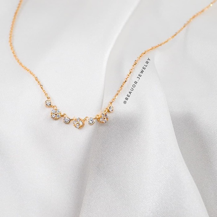 Kalung Emas Zirconia Swarovski
