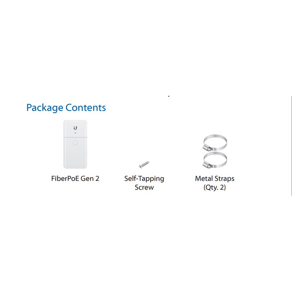 Ubiquiti F-POE-G2 Fiber POE Gen2 Optical Data Transport Outdoor