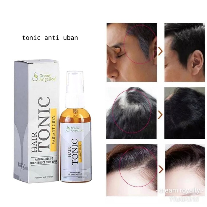 PENGHITAM UBAN ALAMI HAIR TONIC VARIANT GREY GREEN ANGELICA