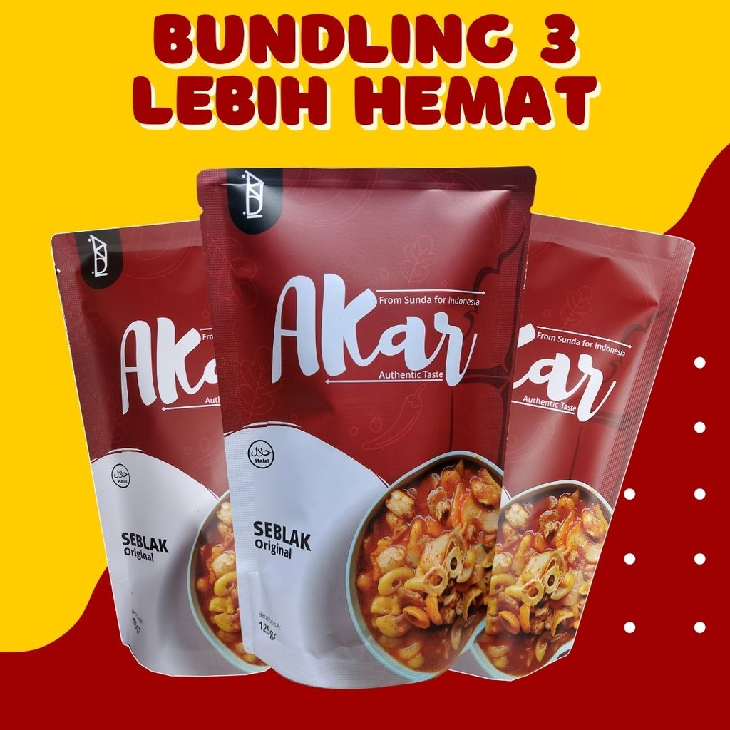 

Akarfood 3 pcs Seblak Instan Spesial Ekstra Pedas Plus Keju