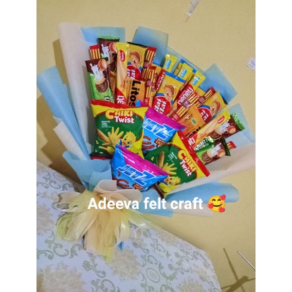 

bouquet Snack kado ulangtahun hadiah wisuda