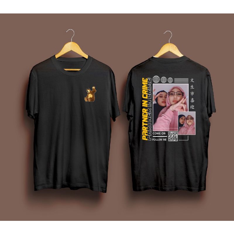 Streetwear Custom / kaos custom streetwear viral (bisa custom foto /bebas desain)