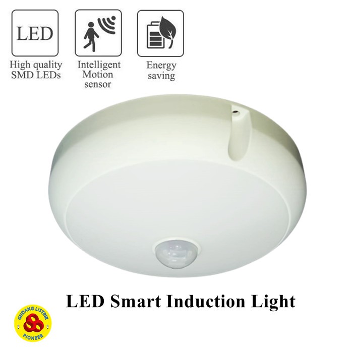 Lampu LED Sensor Gerak 12W Putih Ceiling LED Smart Induction Lamp CDL