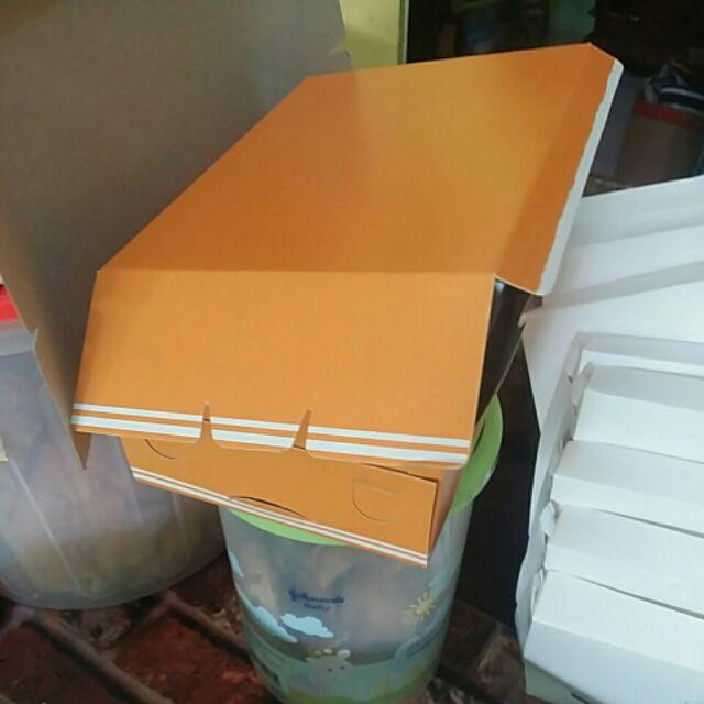 [ Orange - 100 Pc ] Dus Serbaguna Paper Lunch Box Tebal