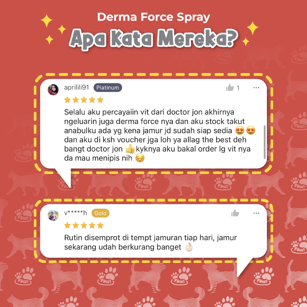 Anti Jamur Bulu dan Kulit Kucing / Doctor Jon Derma Force Spray