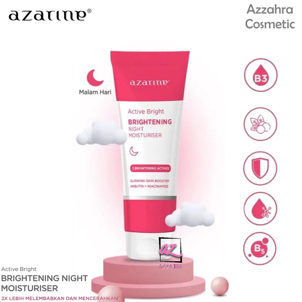 Azarine Active Bright - Brightening Night Moisturiser 20gr