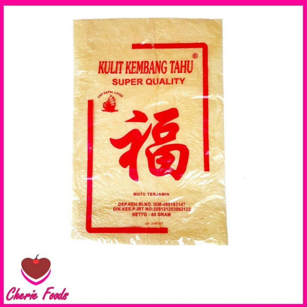 

Bahan Masakan / Kulit Kembang Tahu Super Quality 60 Gr / HALAL isi 50Lembar