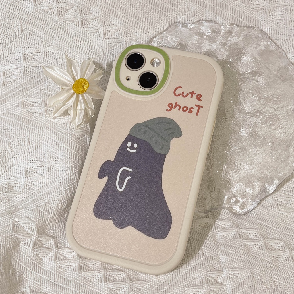 Soft Case TPU Motif Hantu Untuk iPhone 11 13pro 13prm 12 7Plus xs 8Plus XR 7 8 XR 11pro xs Max 12Pro Max