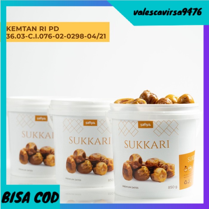 

⭐BISA COD⭐ Kurma Sukari Kemasan Ember 850 gr Premium
