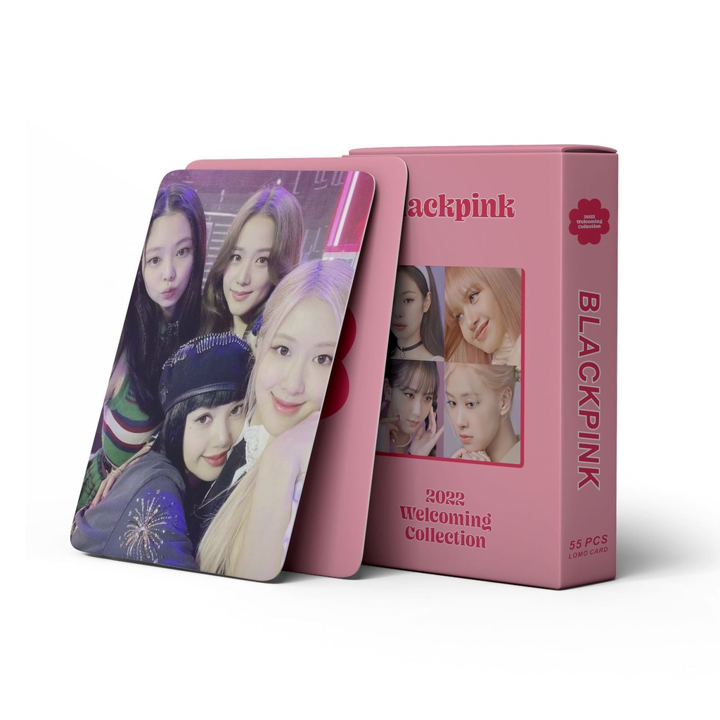 55pcs Kartu Lomo Foto Kpop BLACKPINK 2022 Untuk Koleksi