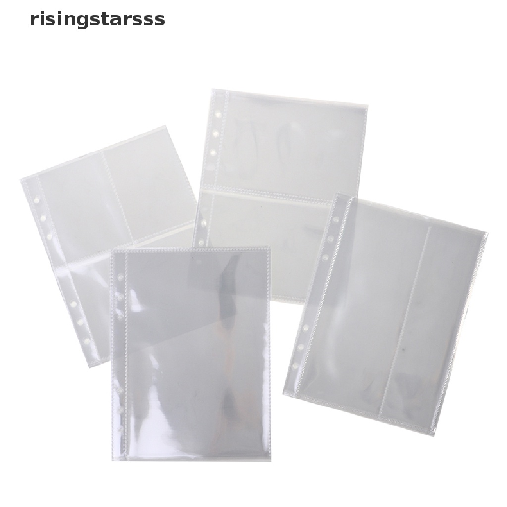 Rsid Span-new 10pcs Album Foto Plastik Bening Standar Transparan A5 Binder Refill Lengan Jelly