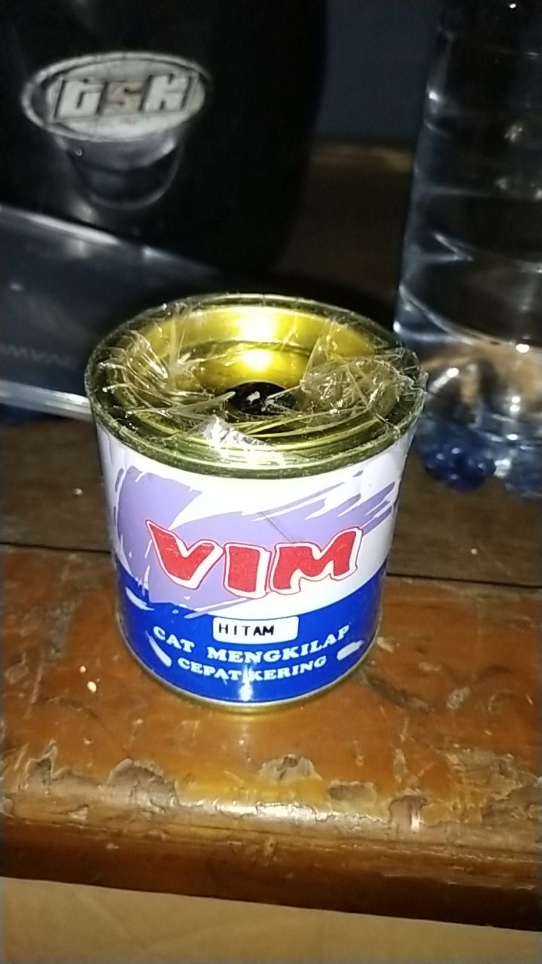 Cat Kayu Besi - Meni Besi Vim Murah Ukuran Kaleng Kecil 0.1 Liter