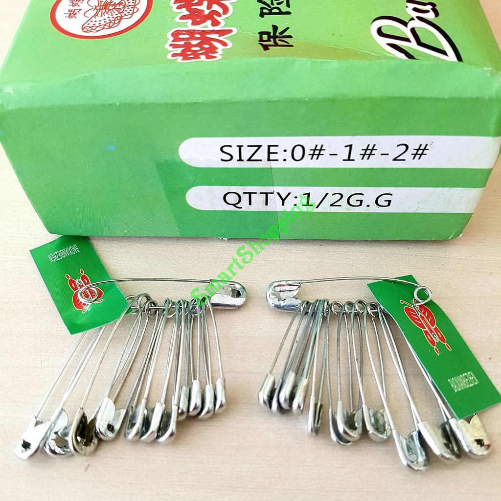 

Peniti Silver Ukuran Sedang dan Besar isi 12 Pcs