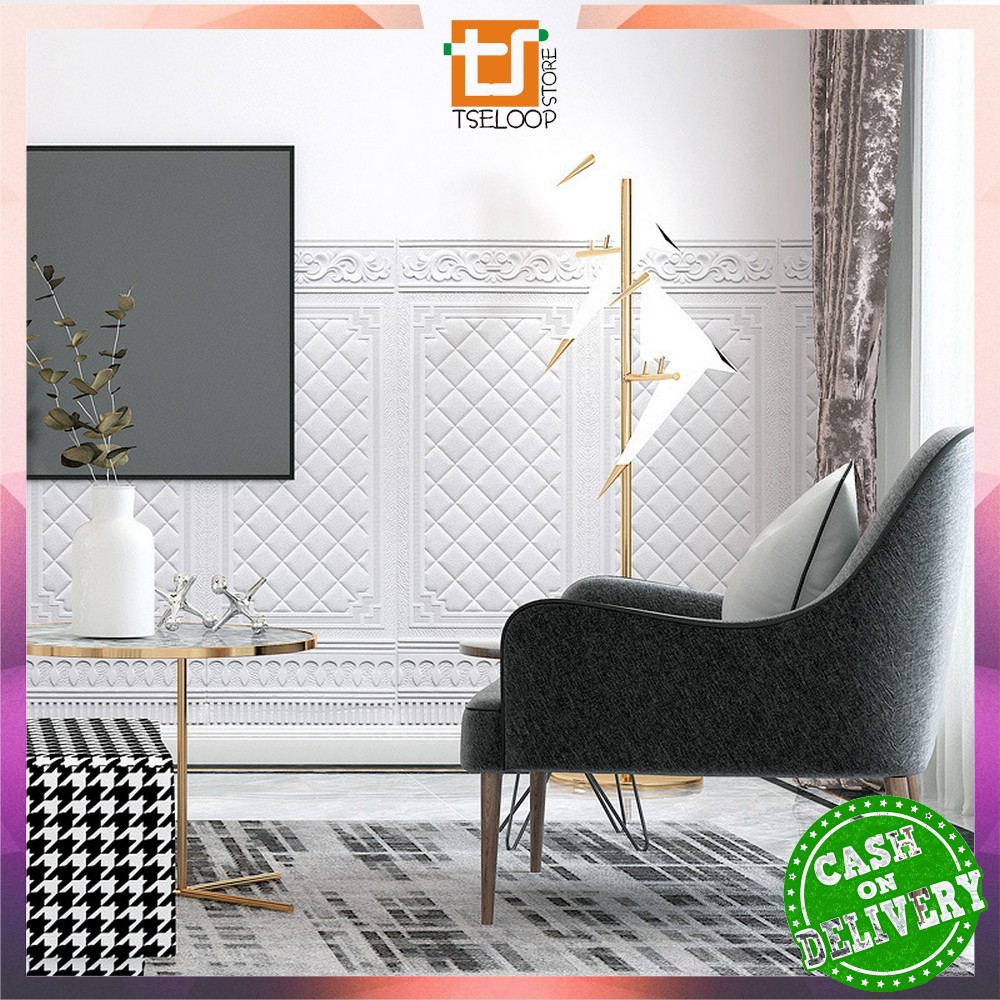 OFM-C217 - C224 Wallpaper 3D Foam Motif / Wallfoam Sticker Dinding Kamar / Walpaper Dinding Bata-3