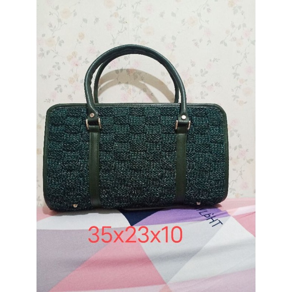Tas tangan Hand Bag Hijau Botol preloved