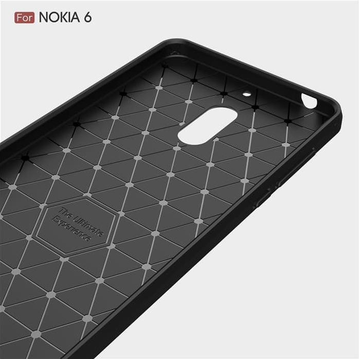 New Case Ipaky Nokia 6 Carbon Softshell Cover Case Ipaky Carbon Nokia 6 - Hitam Move To Mymisi