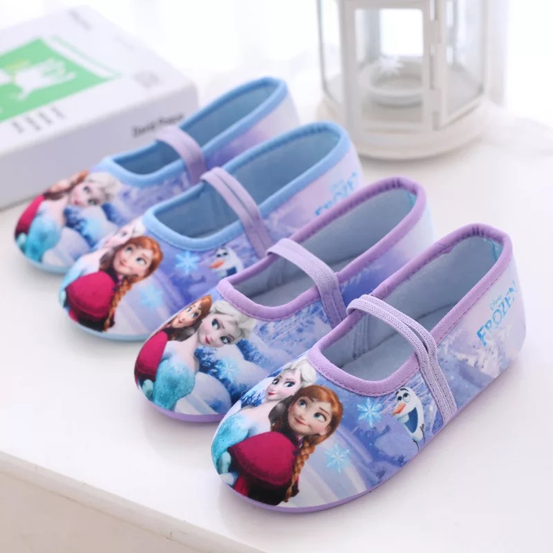 Sepatu Frozen anak perempuan warna ungu ukuran 31-35