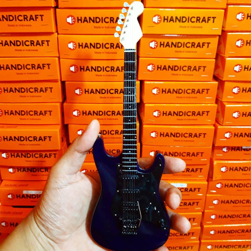 Miniatur Gitar Fender Stratocaster Dark Blue