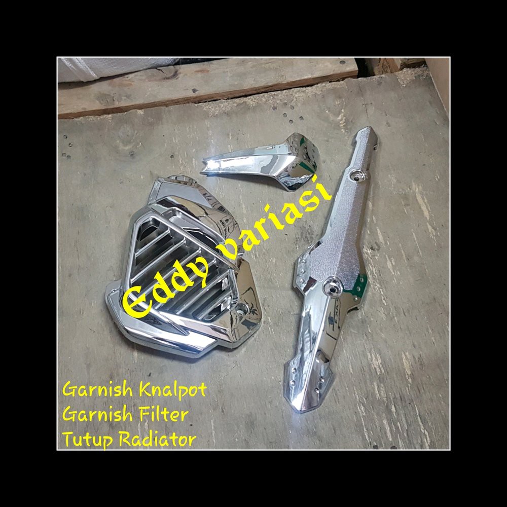 Garnish Knalpot - Garnish Hawa - Tutup Radiator Vario 125 Old