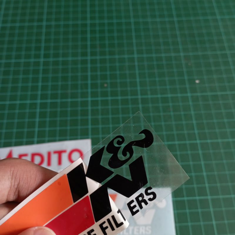 Sticker Cutting KN Performance Filters