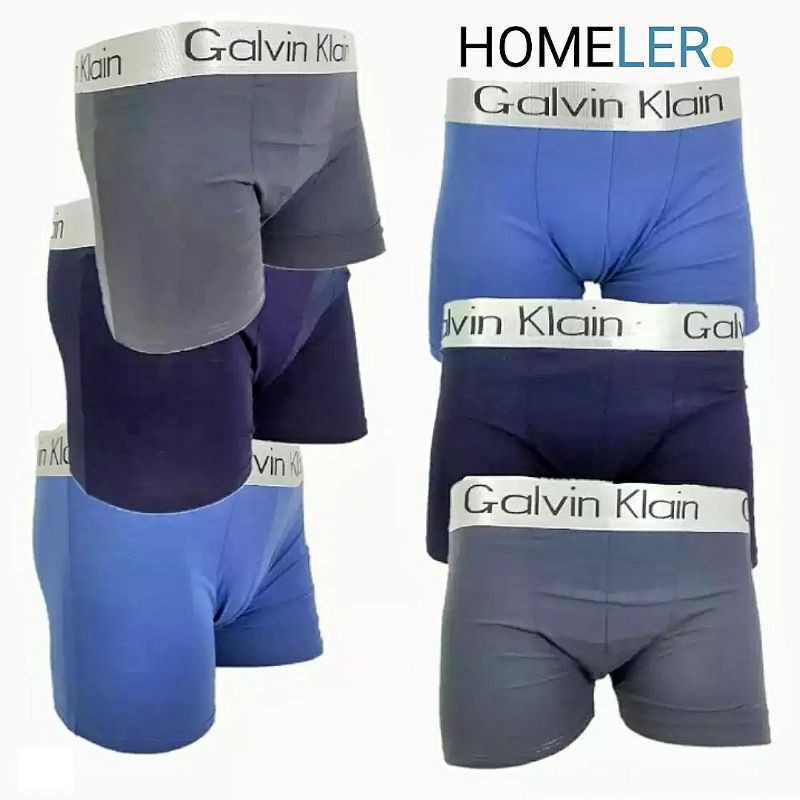 Celana Dalam Pria Dewasa (1 Box Isi 3 Pcs) / Celana Dalam Boxer Galvin Klain / Cd Sempak Boxer Pria