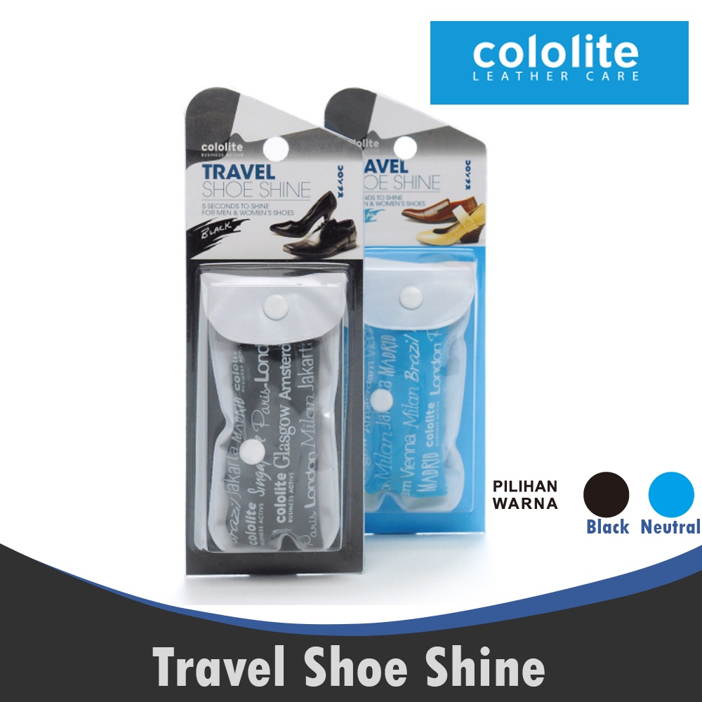 Ktmstore TRAVEL SHOE SHINE Semir Sepatu Kilap Kinclong Cololite 0005