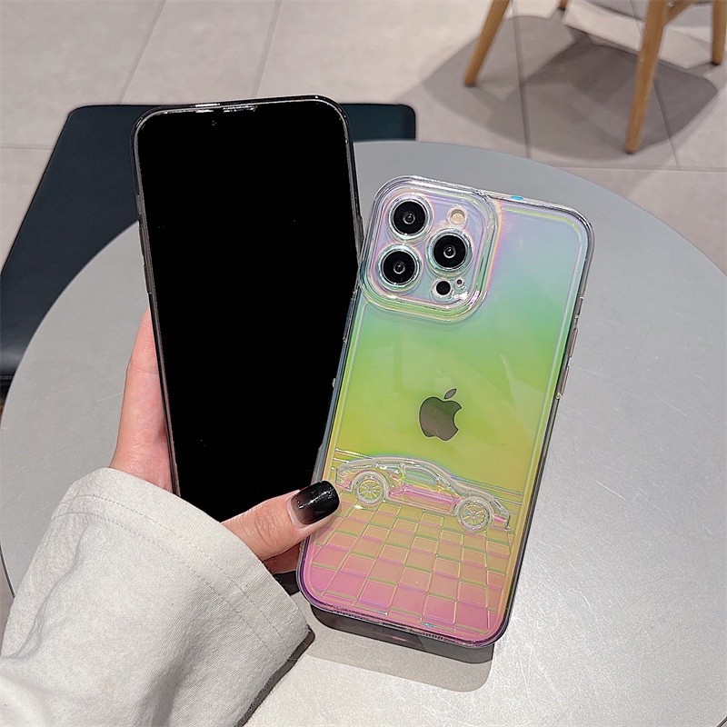 Soft Case Warna Laser Polos Untuk Iphone 11 12 13 Pro Max Xr X Xs Max Se 2020 7 8 Plus