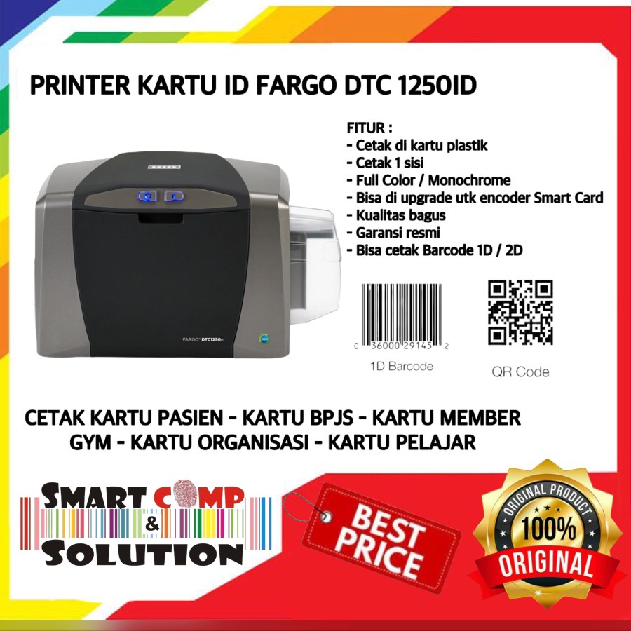 Fargo ID Card Printer DTC-1250ID