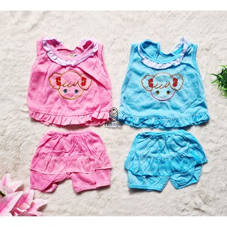  D 04 Baju  Bayi perempuan Baju  baby  girl dengan hiasan  