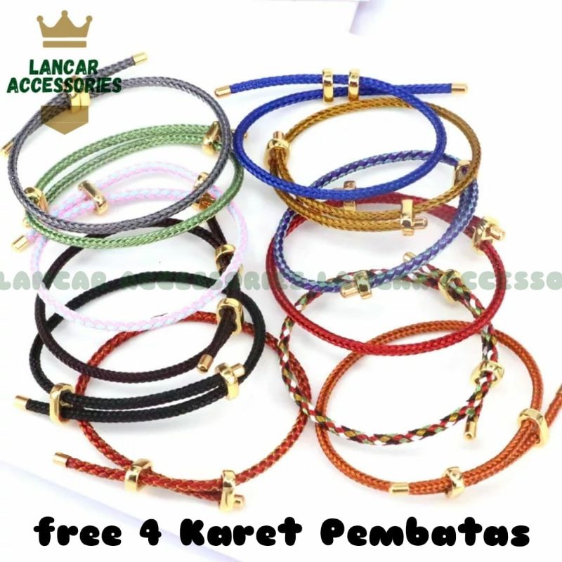 Gelang Tangan Wanita Gelang Tali Wanita Gelang Tali Anak Gelang Tali Kawat Anti Air Waterproof Bahan Gelang Emas Pandora