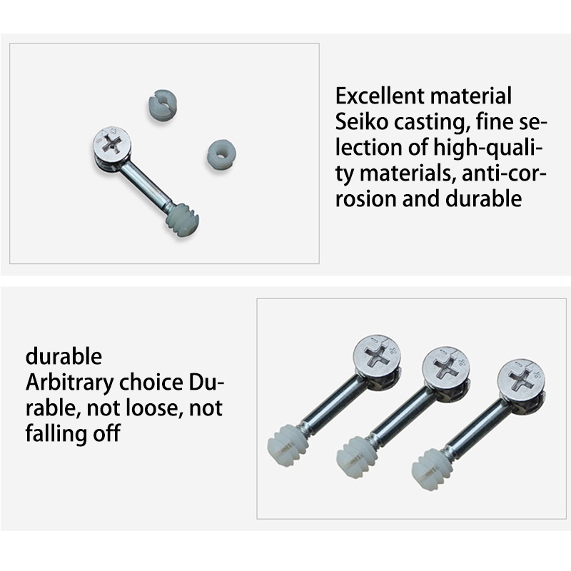 20 pcs/set Minifix Baut Knock Down Skrup/Minifix Baut Knock Down Skrup Casing/Baut Premium Terbaik