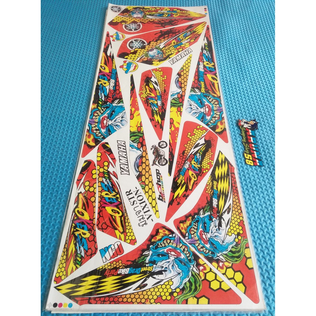 Striping Sticker Lis Variasi Motor Old Vixion Vixion Lama Th 2007 2012 Kartun Joker