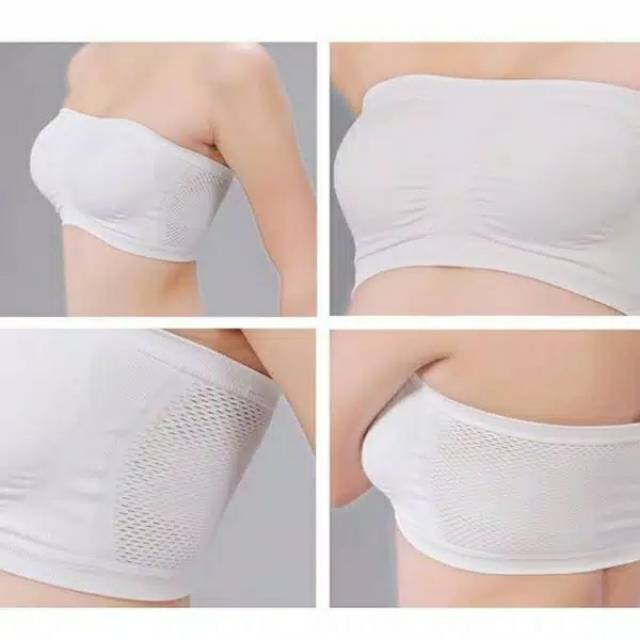 Bra Crop Top Strapless BH Breathable Flexible Pakaian Dalam