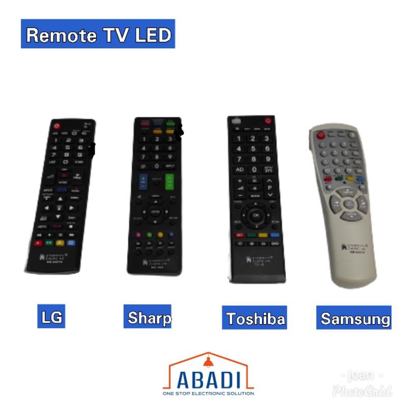 Remote TV LCD | Remote TV LED | Remote TV Samsung | Remote TV Toshiba | Remote TV Sharp Pendek