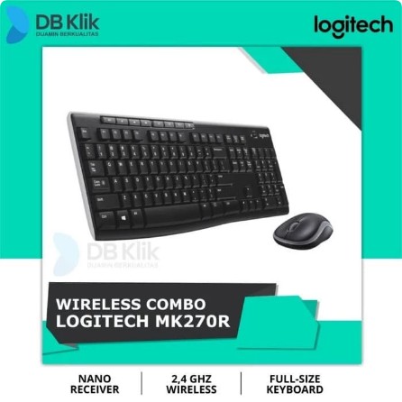 Keyboard Mouse Wireless Combo Logitech MK270R &quot;MK270R&quot;