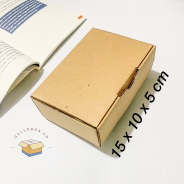 

Kardus Die Cut 15x10x5 - Karton Box Dus Packaging Hampers Pizza Kue Brownies Roti Polos Murah