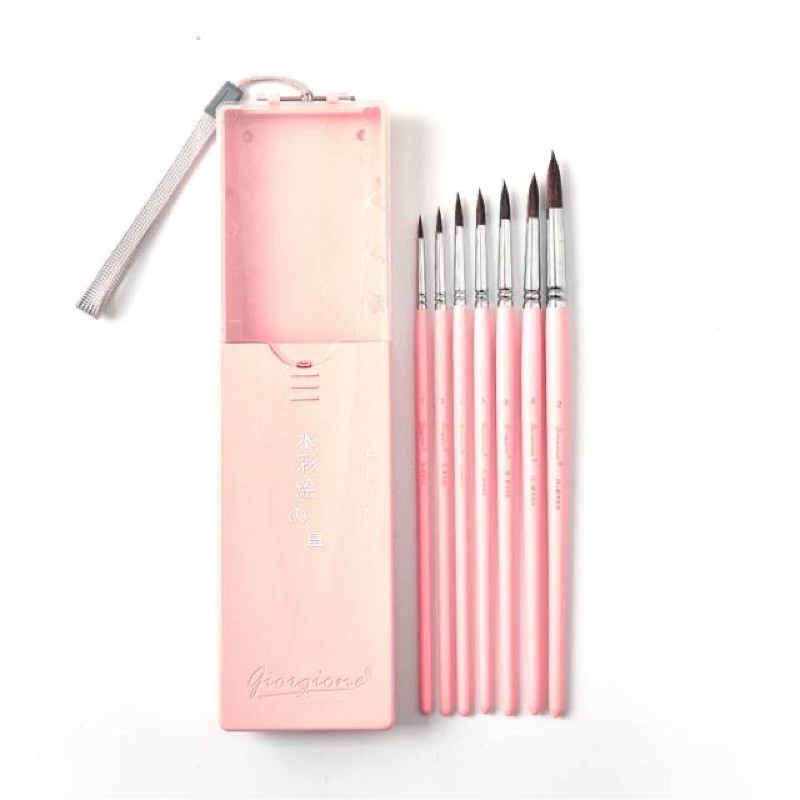 

Giorgione Brush Set 7 G-R500 In Case Mix Fur Brush Kuas Lukis