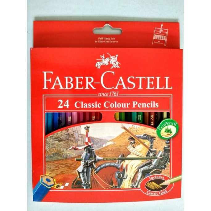

(BISA COD) Pensil Warna Faber Castell 24 Warna/ 24 Colour Pencils TERBAIK Kode 380
