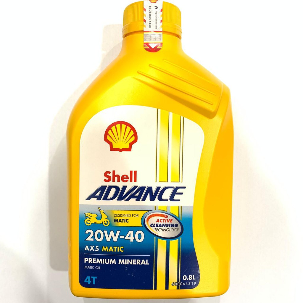 OLI SHELL ADVANCE SCOOTER AX5 800 ML 20W40 ORIGINAL SHELL