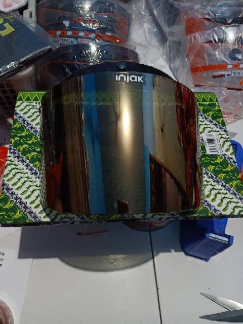 Visor helm kaca helm flat visor Bogo retro injak