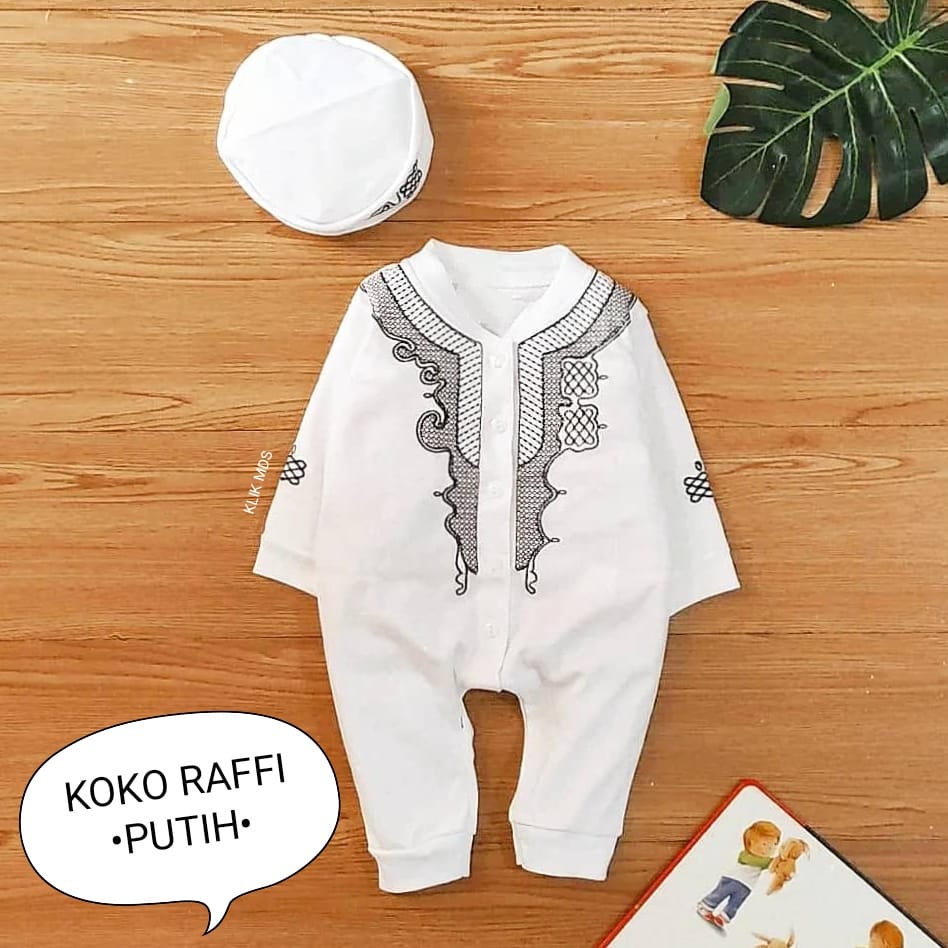 Klik Mds Jumper Koko Anak Bayi Laki-laki Raffi Free Peci