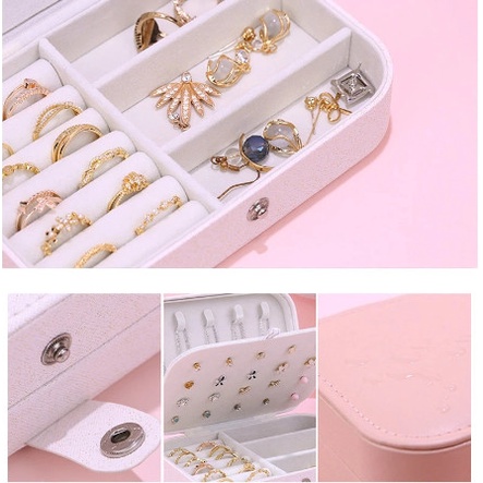 SC01 Kotak Tempat Perhiasan Travel Jewelry Box Penyimpanan Perhiasann