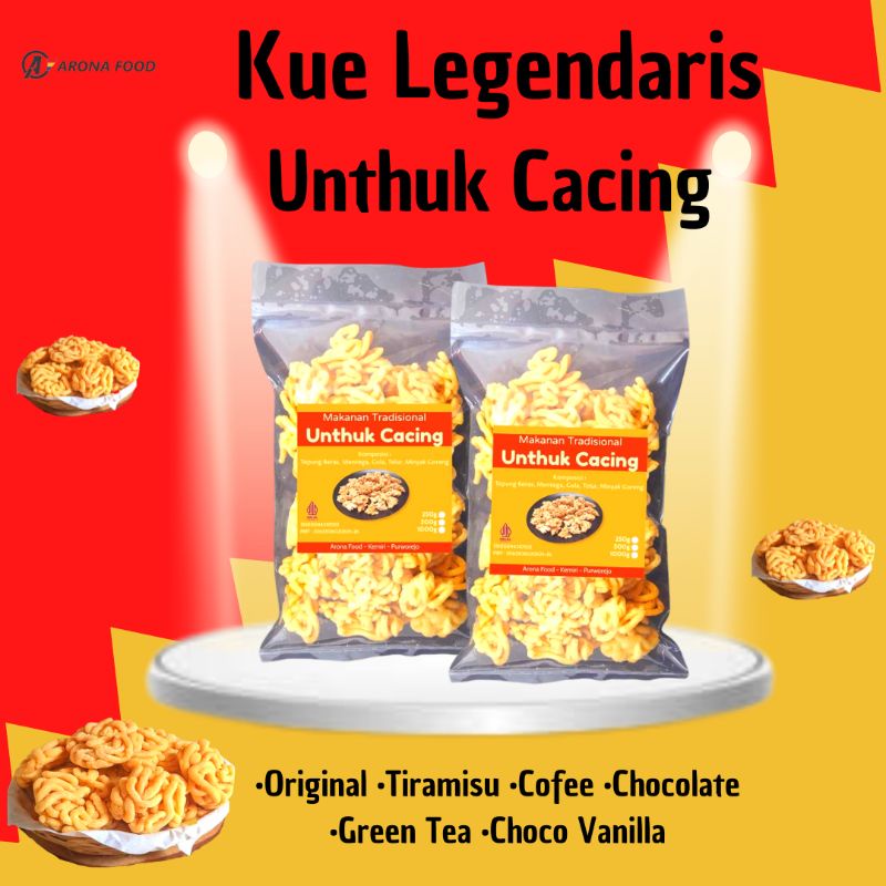 

CEMILAN TRADISIONAL KUE LEGENDARIS UNTHUK CACING 200g