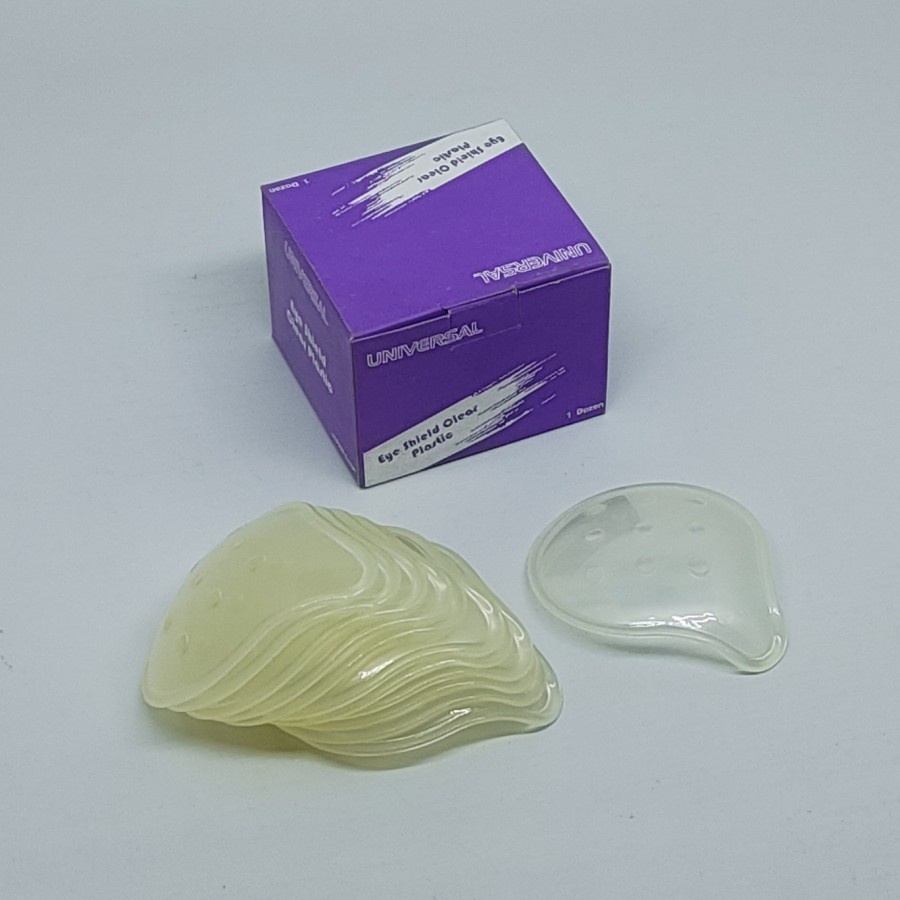 Alat Medis Alkes UNIVERSAL Eye Shield clear Plastic ( 1 box )|Operasi Mata