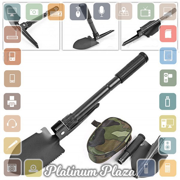 Sekop Lipat Militer Portablel - Black`7I5R6E-