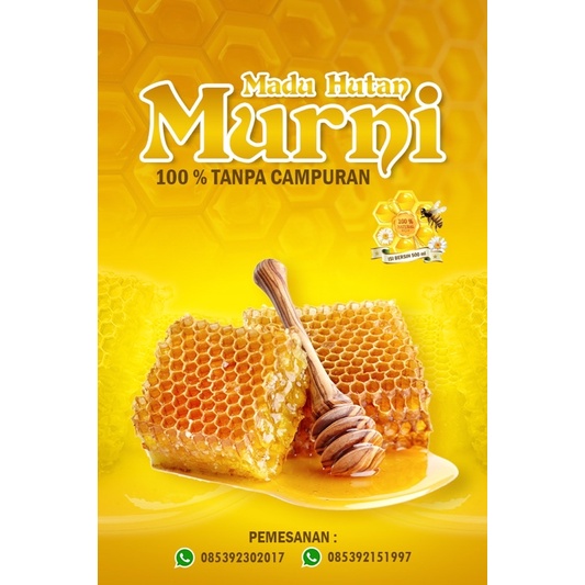 

Madu hutab murni / asli isi 500ml 100% tanpa campuran
