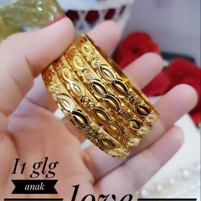 Xuping gelang anak lapis emas 24k 2709j