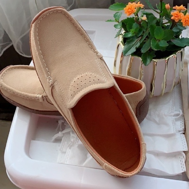 100% ASLI KULIT Sepatu Wanita Casual Slip On Murah Selop Flat Shoes Kekinian Cewek Slop Kulit Asli Terbaru Cantik 101