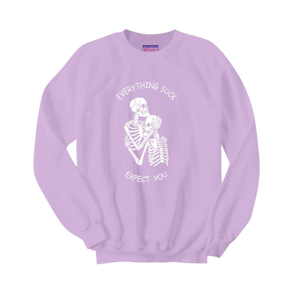 SWEATER CREWNECK EVERYTHING SUCK PRIA/WANITA