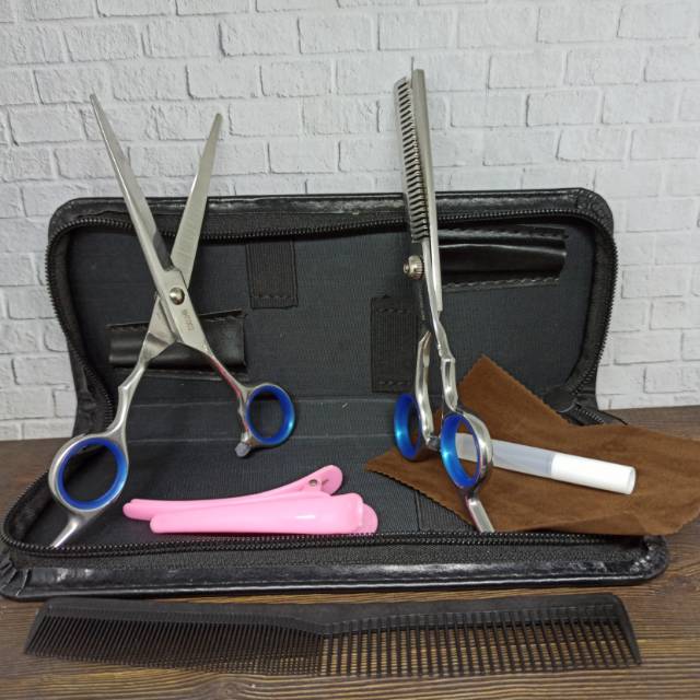 Set Komplit Peralatan Set Gunting stainless Rambut Salon Profesional Biutte Pangkas BHT002b